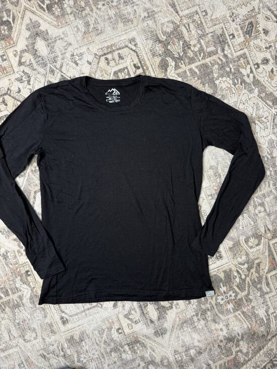 Merino.tech Other - Merino.tech Shirt Mens L Black Merino Wool Long Sleeve Base Layer Gorpcore Ski